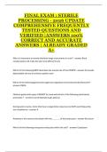 terile Processing Final Exam 2025 &ndash; Comprehensive Review of Frequently Tested Concepts and Certification Preparation