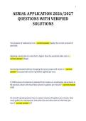 AERIAL APPLICATION 2026&sol;2027&NewLine;QUESTIONS WITH VERIFIED&NewLine;SOLUTIONS
