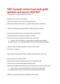 NRF Customer Service Exam Study Guide Questions and Answers Verified Solutions