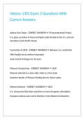 History 1301 Exam 3 Questions With Correct Answers&period;