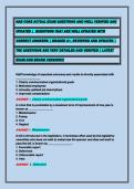 NAB CORE ACTUAL EXAM QUESTIONS AND WELL VERIFIED AND &NewLine;UPDATED &vert;  QUESTIONS THAT ARE WELL UPDATED WITH &NewLine;CORRECT ANSWERS &vert; GRADED A&plus;&comma; REVIEWED AND UPDATED &vert; &NewLine;THE QUESTIONS ARE VERY DETAILED AND VERIFIED &vert; LATEST &NewLine;EXAM AND BRAND VERSION&excl;&excl;&excl;&NewLine;
