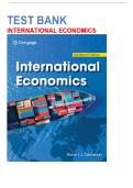 Test Bank For International Economics 19th Edition by Robert Carbaugh&vert; Verified Complete Chapters 1-14&comma; Latest 2025&sol;2026