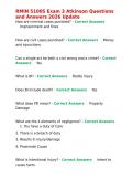 RMIN 5100S Exam 3 Atkinson Questions and Answers 2026 Update&period;