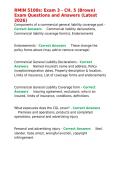 RMIN 5100s Exam 3 - CH&period; 5 &lpar;Brown&rpar; Exam Questions and Answers &lpar;Latest 2026&rpar;&period;