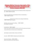 Diabetes Mellitus Foot care&comma; Neuropathy&comma; DKA&comma; HHS&comma; Hypoglycemia Exam 2 Questions with Correct Answers 2026-2027&NewLine;