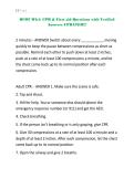 BCOT Wk5 CPR & First aid Questions with Verified Answers UPDATED&excl;&excl;&excl;&period;
