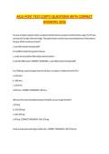 ACLS POST TEST &lpar;COPY&rpar; QUESTIONS WITH CORRECT ANSWERS 2026