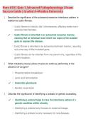 Nurs 6501 Quiz 1 Advanced Pathophysiology &vert; Exam &NewLine;Success Guide &vert; Graded A&plus;Walden University