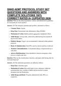 SNHD AEMT PROTOCOL STUDY SET QUESTIONS AND ANSWERS WITH COMPLETE SOLUTIONS 100&percnt; CORRECT RATED A&plus; &vert;&vert;UPDATED 2026