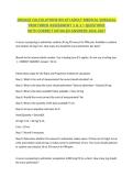 DOSAGE CALCULATIONS RN ATI ADULT MEDICAL SURGICAL PROCTORED ASSESSMENT 3 & 3&period;1-QUESTIONS WITH CORRECT DETAILED ANSWERS 2026-2027&NewLine;