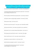 BRANCH 2 PRACTICE TEST QUESTIONS WITH CORRECT ANSWERS 2026-2027