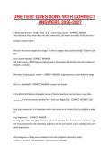 DRE TEST QUESTIONS WITH CORRECT ANSWERS 2026-2027