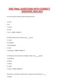 DRE FINAL QUESTIONS WITH CORRECT ANSWERS 2026-2027