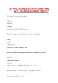 DRE FINAL KNOWLEDGE EXAM QUESTIONS WITH CORRECT ANSWERS 2026-2027&period;