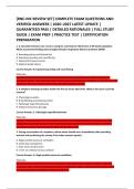 &lbrack;RNC-NIC REVIEW SET&rsqb; COMPLETE EXAM QUESTIONS AND &NewLine;VERIFIED ANSWERS &vert; 2026&ndash;2027 LATEST UPDATE &vert; &NewLine;GUARANTEED PASS &vert; DETAILED RATIONALES &vert; FULL STUDY &NewLine;GUIDE &vert; EXAM PREP &vert; PRACTICE TEST &vert; CERTIFICATION &NewLine;PREPARATION 