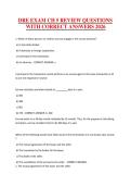DRE EXAM CH 5 REVIEW QUESTIONS WITH CORRECT ANSWERS 2026