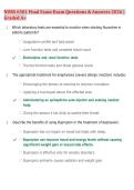 NURS 6501 Final Exam Exam Questions & Answers 2026 &vert; &NewLine;Graded A&plus;