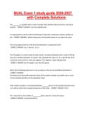 BUAL Exam 1 study guide 2026-2027 with Complete Solutions&period;
