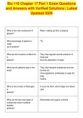 Bio 116 Chapter 17 Part 1 Exam Questions&NewLine;and Answers with Verified Solutions &vert; Latest&NewLine;Updated 2026&NewLine;