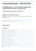 Samenvatting Biologie HAVO VWO Eindexamen UITGEBREID 2026 &plus; 25 Oefenvragen - Cel DNA Erfelijkheid Mendel Mitose Meiose Evolutie Darwin Ecologie Voedselketen Mens Afweer 30&plus; Pagina's