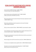 ECBA CHAPTER QUESTIONS WITH VERIFIED ANSWERS 2026-2027