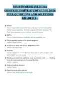 SPORTS MEDICINE HOSA&NewLine;COMPREHENSIVE STUDY GUIDE 2026&NewLine;FULL QUESTIONS AND SOLUTIONS&NewLine;GRADED A&plus;&NewLine;