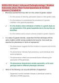 NURS 6501 Week 1 Advanced Pathophysiology &vert; Walden &NewLine;University 2026 &vert; Most Tested Questions & Verified &NewLine;Answers &vert; Graded A&plus;