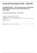 Samenvatting Strategisch HRM HBO UITGEBREID 2026 &plus; 25 Oefenvragen - Ulrich AMO Werving STAR Beloning Ontwikkeling 360 Feedback Burn-out JD-R Diversiteit Inclusie Hybride 30&plus; Pagina's