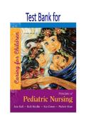 Updated&sol;Latest Principles of Pediatric Nursing Caring for Children 7th Edition by Jane W Ball Ruth C Bindler Kay Cowen and Michele Rose Shaw 2025&ndash;2026 Comprehensive Test Bank Questions and Answers for Pediatric Nursing Examination Preparation Child Health