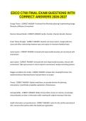 EDCO C790 FINAL EXAM QUESTIONS WITH CORRECT ANSWERS 2026-2027