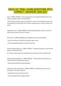 EDCO 557 FINAL EXAM QUESTIONS WITH CORRECT ANSWERS 2026-2027