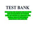 Updated&sol;Latest Nursing Delegation and Management of Patient Care 3rd Edition 2025&ndash;2026 Comprehensive Test Bank Questions and Answers for Nursing Leadership Delegation Prioritization Clinical Decision Making and Professional Practice Examination Success Re