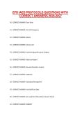 EFD IAED PROTOCOLS QUESTIONS WITH CORRECT ANSWERS 2026-2027