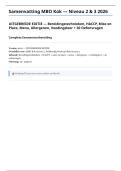 Samenvatting MBO Kok 2026 &plus; 20 Oefenvragen - HACCP Bereidingstechnieken Mise en Place Menu Brigade Allergenen Voedingsleer Maillard Snijmethoden Duurzaam 25&plus; Pagina's