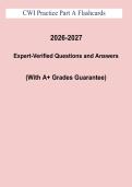 CWI Part A exam preparation study notes PDF