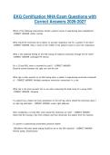 EKG Certification NHA Exam Questions with Correct Answers 2026-2027