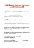 ELCP Module 3 Questions with Correct Answers Latest Update
