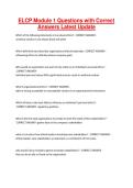 ELCP Module 1 Questions with Correct Answers Latest Update