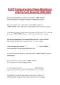 ELCP Comprehensive Exam Questions with Correct Answers 2026-2027