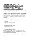 2026 BEST EMS PROTOCOL PRACTICE TEST QUESTIONS AND ANSWERS WITH COMPLETE SOLUTIONS ALREADY PASSED&excl;&excl;&excl;