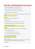 NFHS Baseball Part I Test 2026 &lpar;WIAA&rpar; &vert; Rules & Officiating Exam Study Guide A&plus;