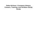 Delta Airlines Company History&comma; Careers&comma; Training&comma; and Aviation Study Guide 2025&sol; 2026 Comprehensive Airline Industry Review&comma; Delta Air Lines History&comma; Career Paths&comma; Flight Attendant Training&comma; Corporate Structure&comma; Aviation Operations and Development&comma; 100&percnt; 