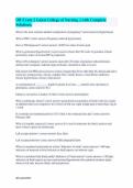 OB EXAM 2 GALEN COLLEGE OF NURSING QUESTIONS 100 SOLVED AND VERIFIED CORRECT ANSWERS ALREADY PASSED