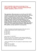 CRCST CERTIFICATION FINAL EXAM 200 ACTUAL &NewLine;QUESTIONS AND CORRECT ANSWER WITH RATIONALE &NewLine;ALREDY GRADED A&plus; NEW&excl;&excl;&excl;&excl;&excl;&excl;&excl;&excl;&excl;&excl;&excl;&excl;&excl;&excl;&excl;&excl;&excl;&excl;