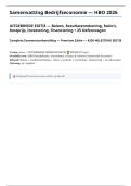 Samenvatting Bedrijfseconomie HBO UITGEBREID 2026 &plus; 25 Oefenvragen - Balans Resultatenrekening Ratio's Kostprijs Break-even NCW IRR WACC Financiering Budget 30&plus; Pagina's