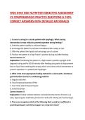 WGU D440 HESI NUTRITION OBJECTIVE ASSESSMENT V2 COMPREHENSIVE PRACTICE QUESTIONS & 100&percnt; CORRECT ANSWERS WITH DETAILED RATIONALES 2026-2027