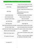 Nursing 527 Wilkes Exam Review with Complete Solutions