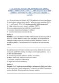 AACN ACNPC-AG Certification Review Exam &ndash; Adult-Gerontology Acute Care Nurse Practitioner &vert; Course &lpar;Insert Course Code&rpar; Complete Practice Questions&comma; Answers and Rationales