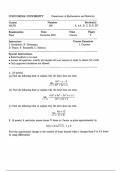 Math 209 Final Exam Questions And Answers Latest Update - Concordia University&period;