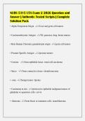 NURS 5315 UTA Exam 2 2026 Question and&NewLine;Answer &vert; Authentic Tested Scripts &vert; Complete&NewLine;Solution Pack